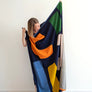 Cotton Knit Throw Blanket - Ilo Multi