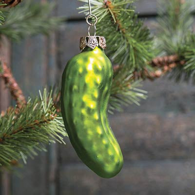 Pickle Glass Ornament
