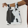 Baby Baggu Reusable Bag - Black & White Cow