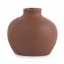 floral society cermamic blossom vase in earth color