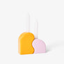 Seymour Candle Holders (Orange/Pink)