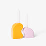 Seymour Candle Holders (Orange/Pink)