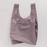 Baggu Standard Reusable Bag - Lavender Trippy Checker