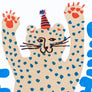 Party Cheetah Birthday Card