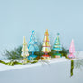 Colorful LED Lighted Trees - Set of 5 - Small