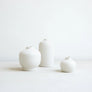 Ceramic Blossom Vase Wide - Matte White
