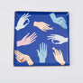 Hamsa Ceramic Tray - Blue