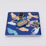 Hamsa Ceramic Tray - Blue