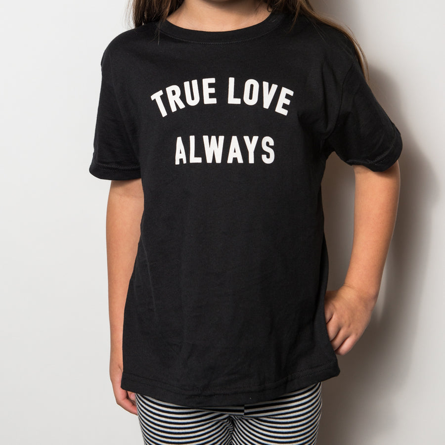 True Love Always Youth Black Shirt