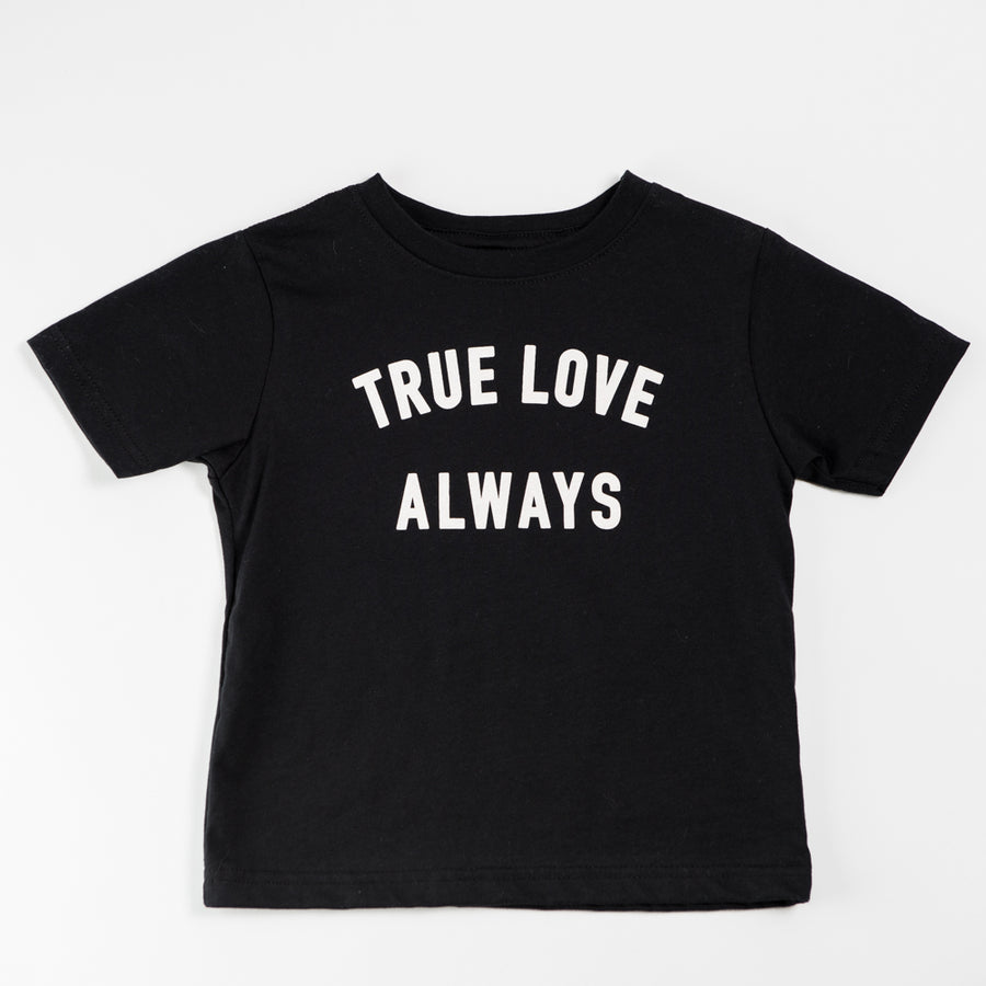True Love Always Youth Black Shirt