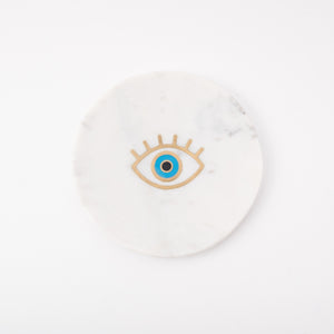 Inlaid Marble Tray - Eye