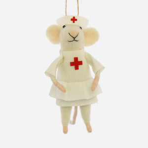 Nurse Mouse Ornament