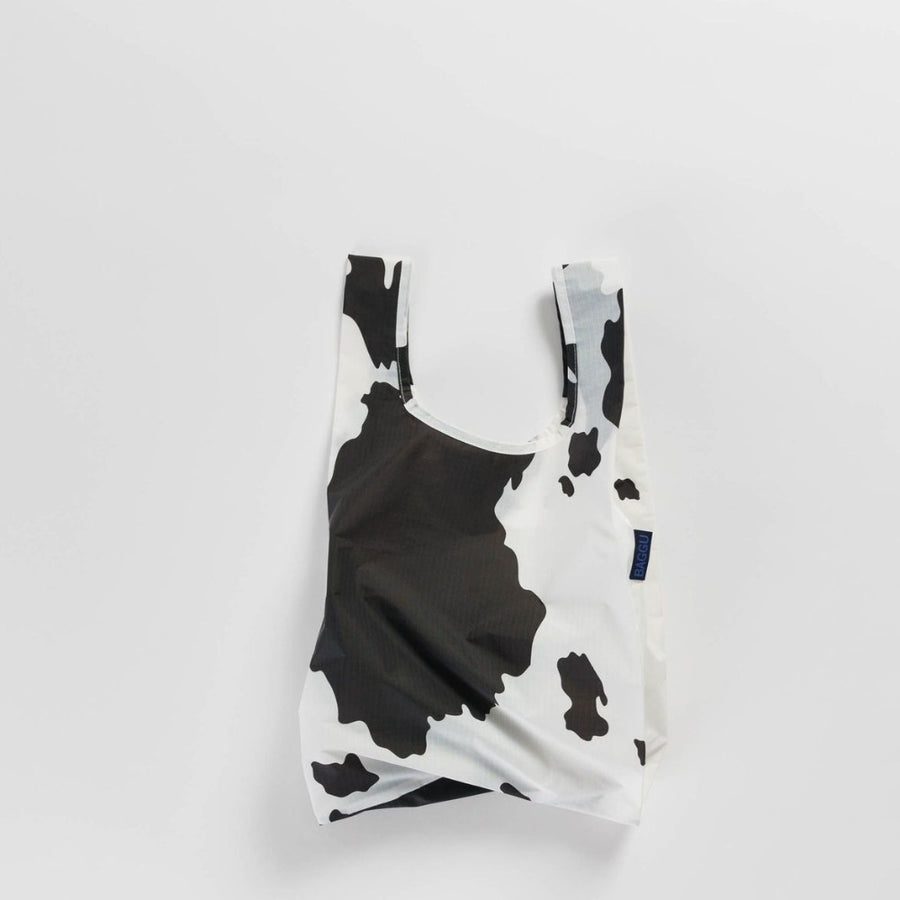 Baby Baggu Reusable Bag - Black & White Cow