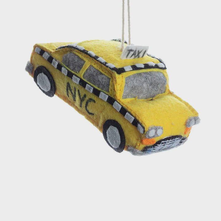 Classic Taxi Felt Ornament