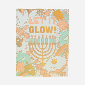 Let it Glow - Hanukkah Card
