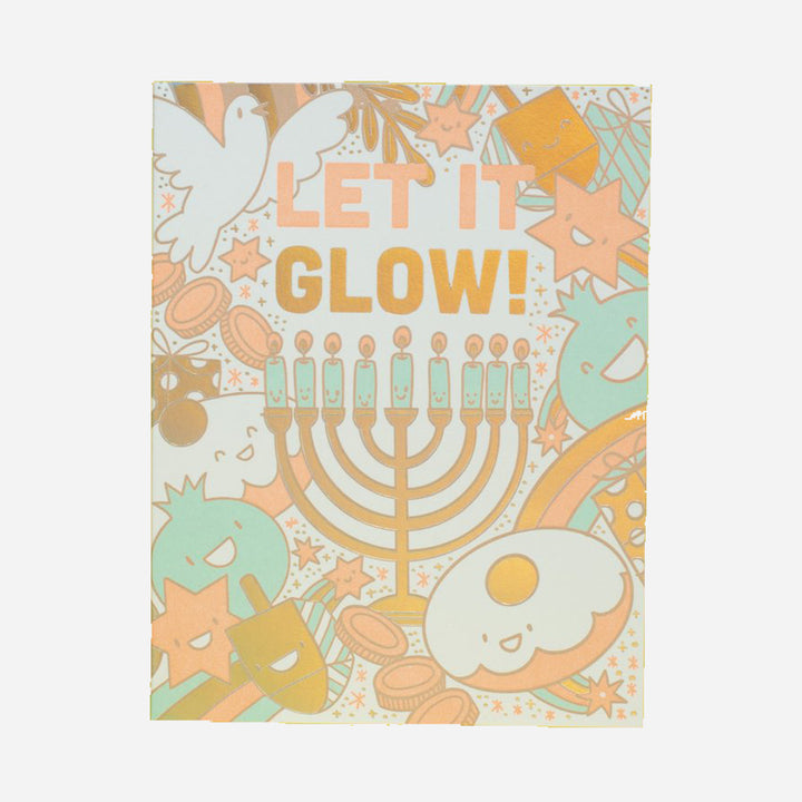 Let it Glow - Hanukkah Card