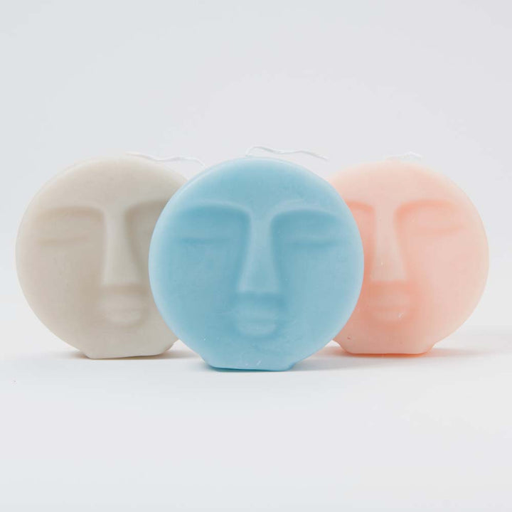 Moon Face Candle