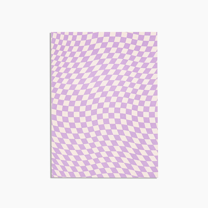 Object Notebook - Lavender Check