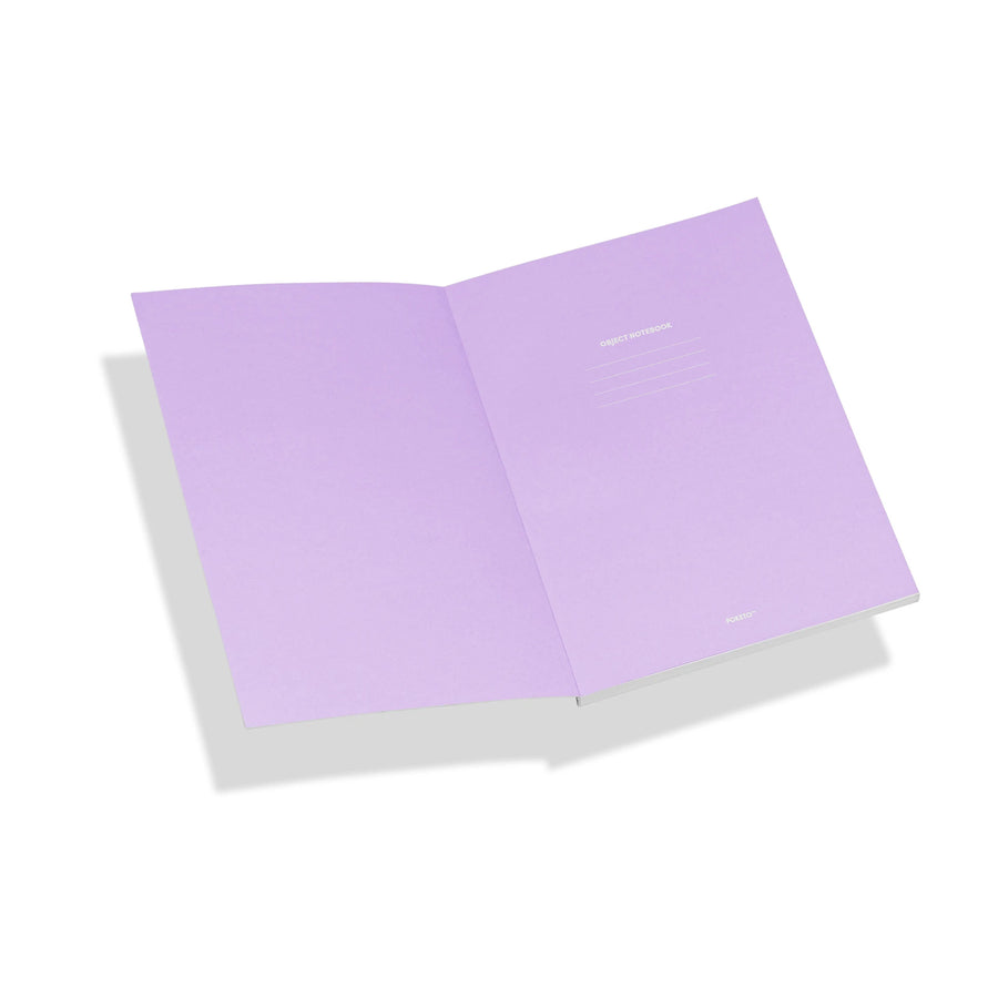 Object Notebook - Lavender Check