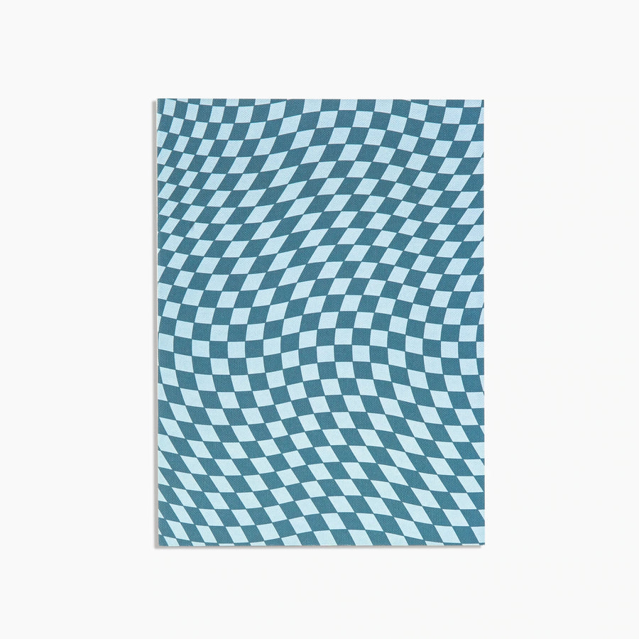 Object Notebook - Teal Check