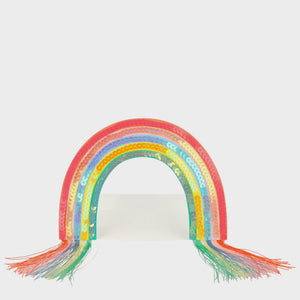 Sequin Rainbow Stand-Up Card