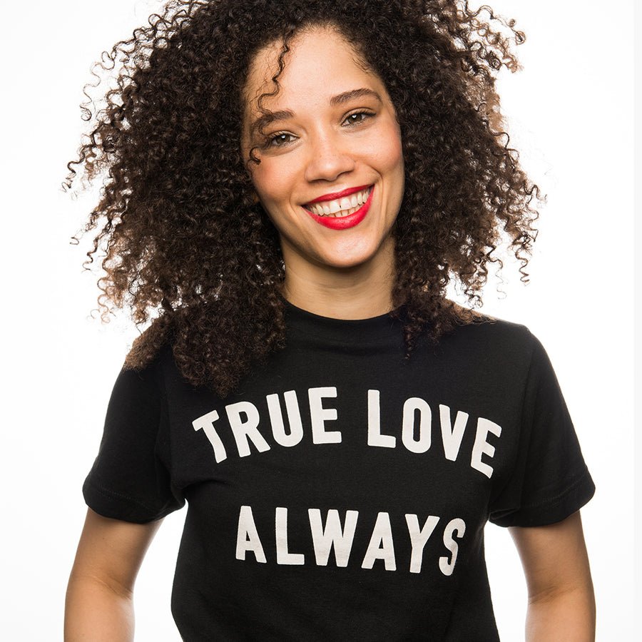 True Love Always Black Unisex T-shirt