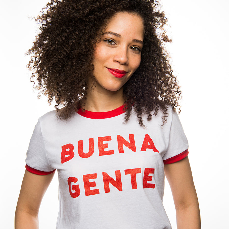 Buena Gente Ringer T-shirt (red)