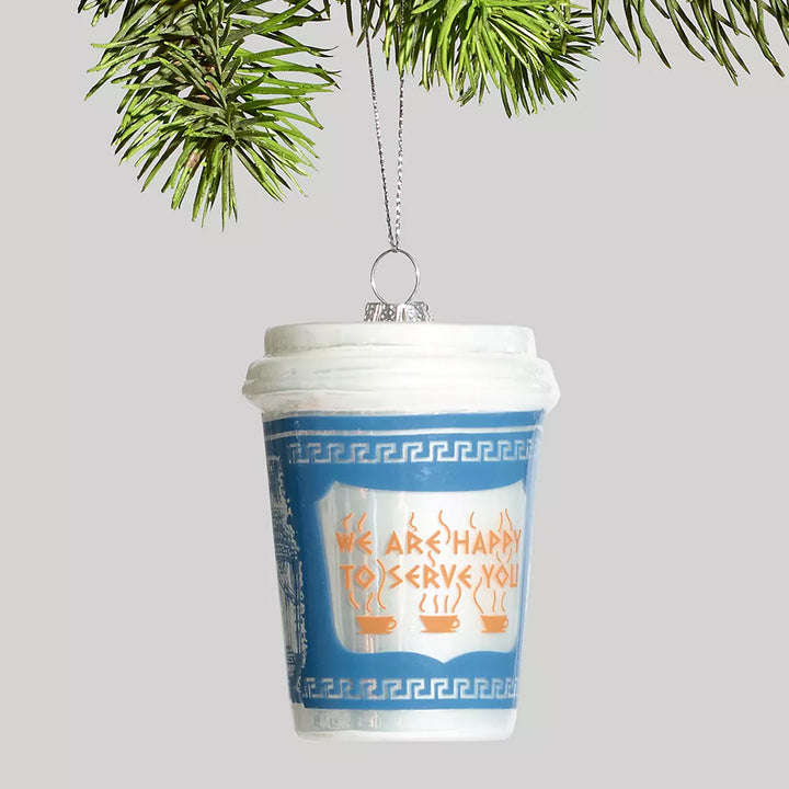 We Are Happy to Serve You Coffee Cup Ornament