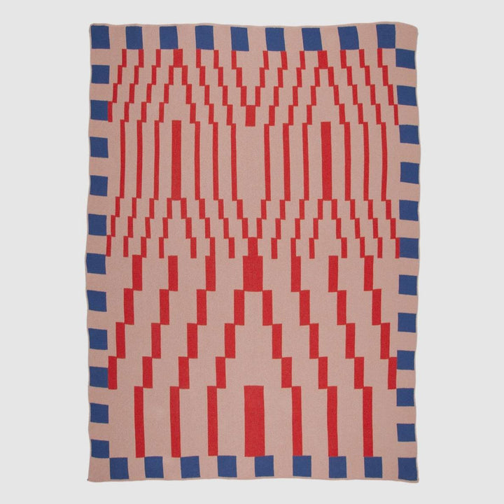 Zohra Knit Blanket - Berry